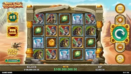 Mask of the Golden Sphinx Slot screenshot